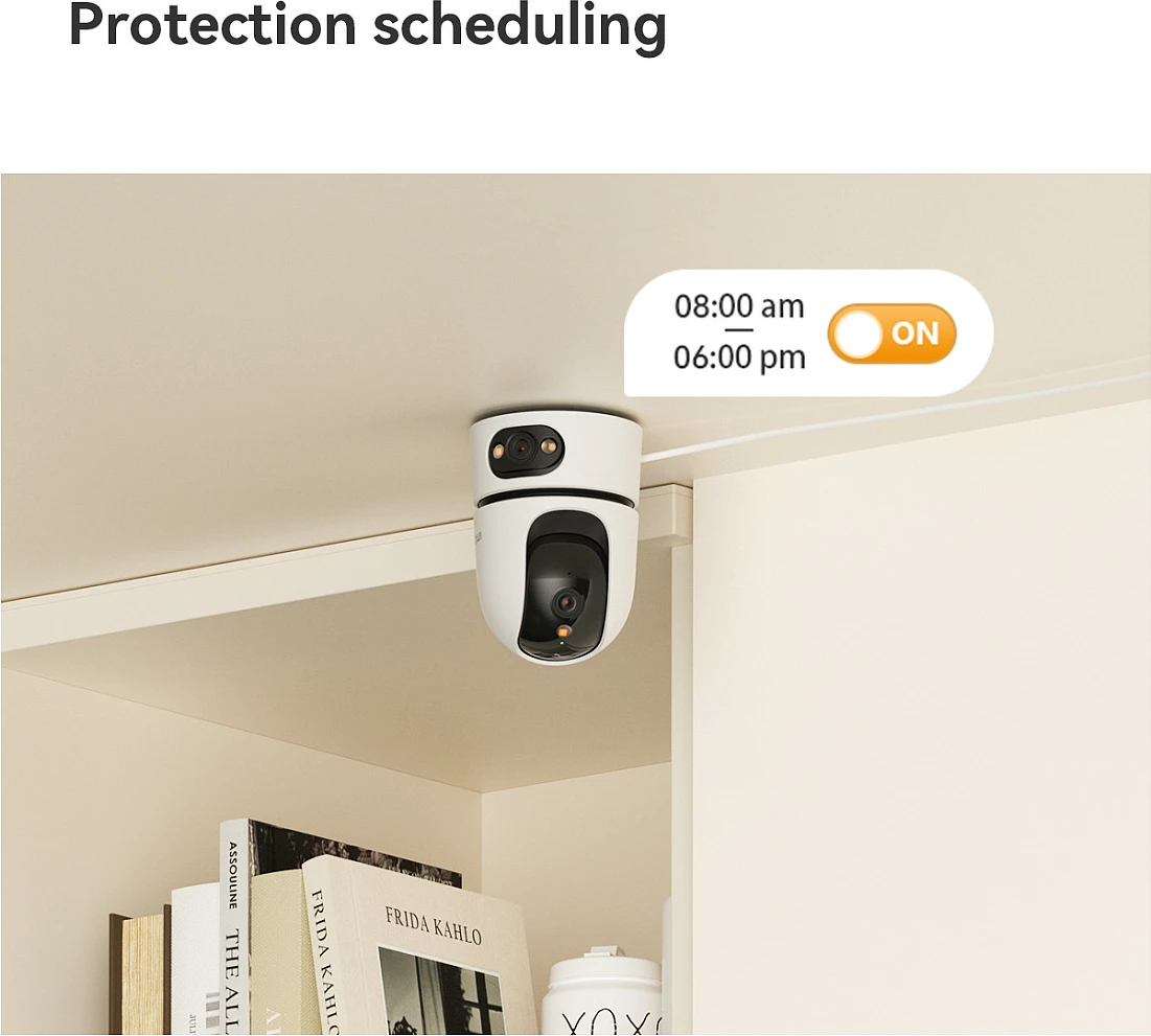 Kamerë sigurie IP Imou Ranger Dual Pro 6MP, Wi‑Fi 6, PTZ 360°, MicroSD, e bardhë