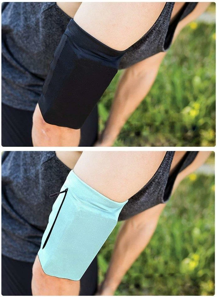 Mbështjellës për telefon Hurtel running armband, S, blu e errët