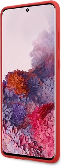 Mbështjellës Ferrari për Samsung Galaxy S20, silikon, Kuq