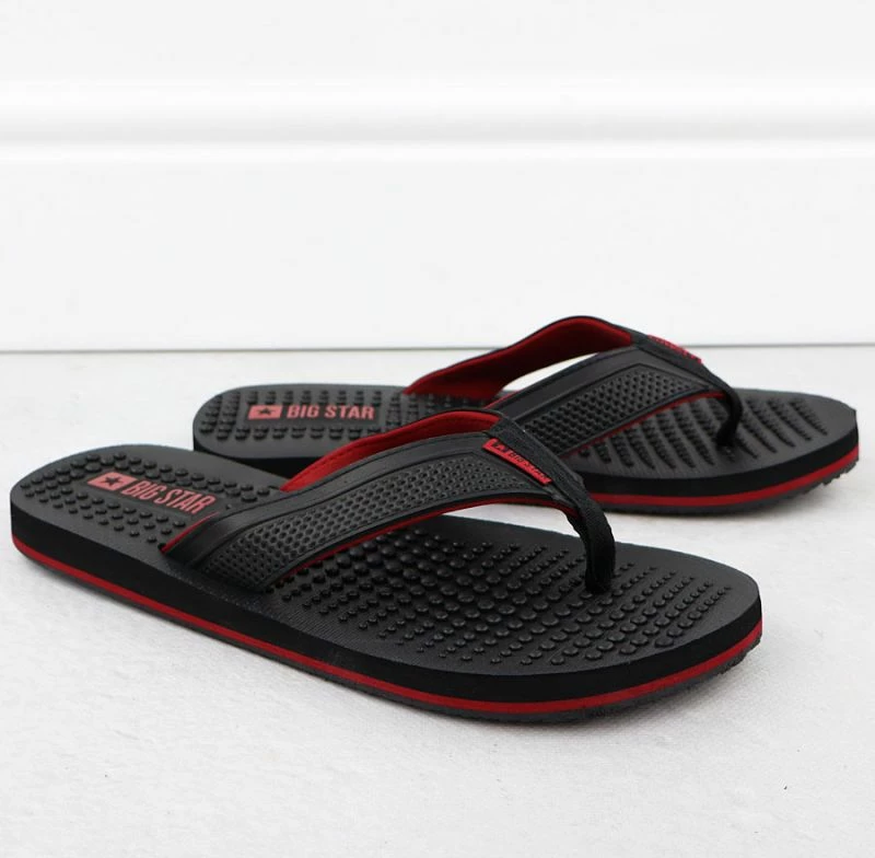 Flip-flops për meshkuj Big Star, të zeza