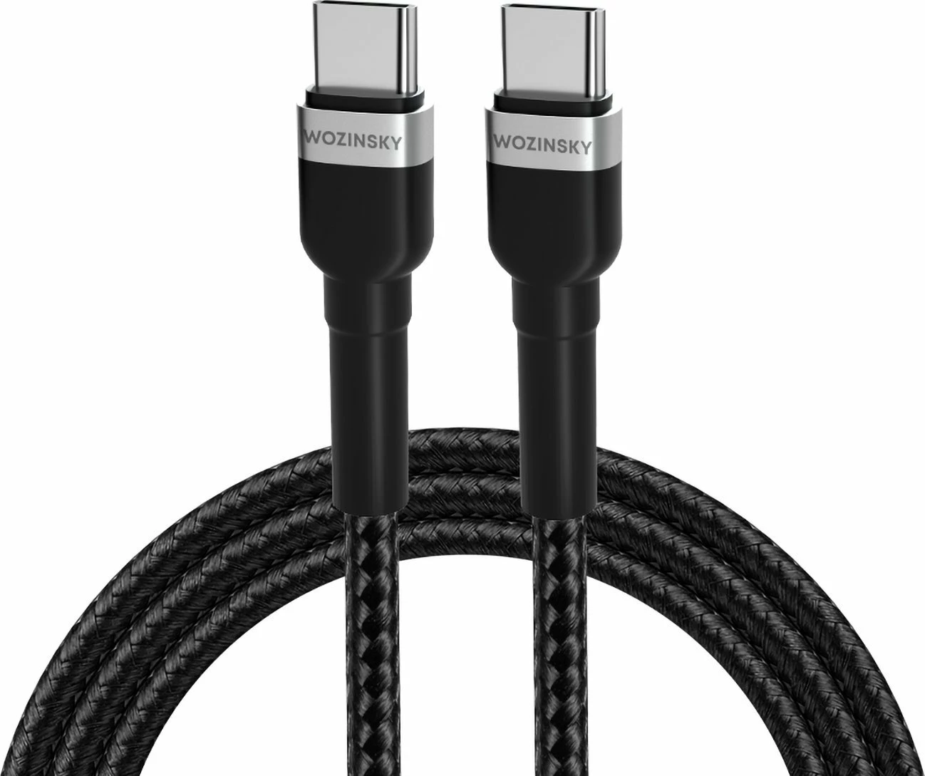 Kablë USB-C në USB-C Wozinsky WNBCC2 PD 65W 2 m, e zezë, 1 copë
