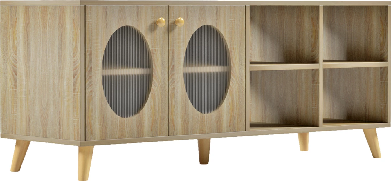 Kabinet TV RILLION FH9879 melaminë, ngjyrë sonama, 120x40x51H cm