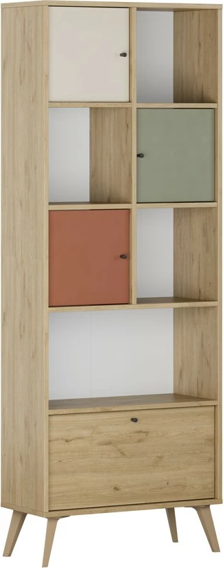 Raft librash Hanah Home, Tkt-931-Fx-1, shumëngjyrësh