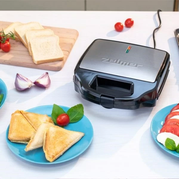 Toaster Zelmer ZSM7900 3-në-1, 900 Watt, Argjendtë-Zi
