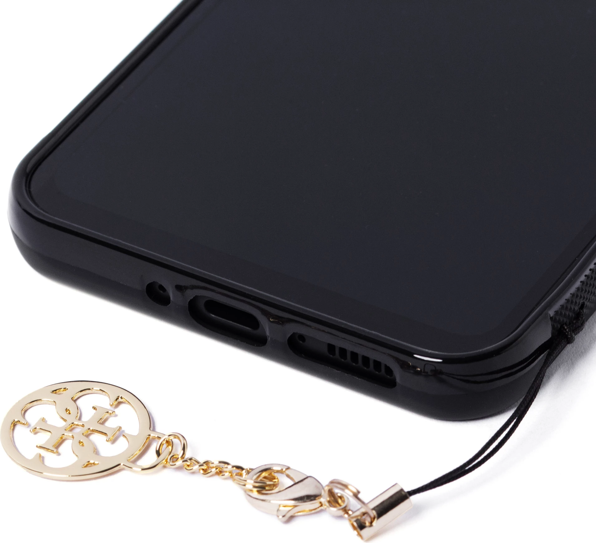Mbështjellës Guess 4G Charms për Samsung Galaxy A34 5G, kafe