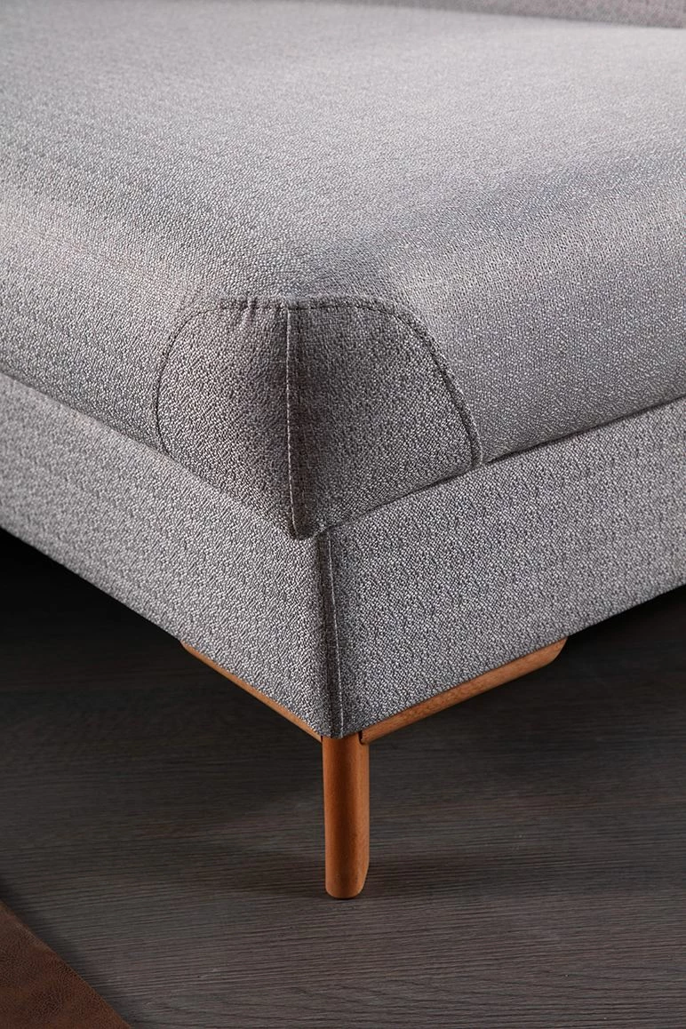 Kënd divan-krevat Atelier del Sofa, ngjyrë gri, (L2 + Chl djathtas)