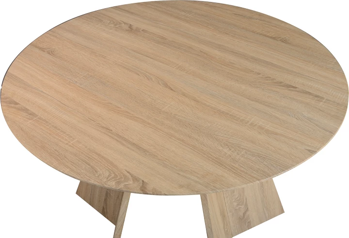 Tavolinë Bibble MDF, ngjyrë natyrale, D120x76cm