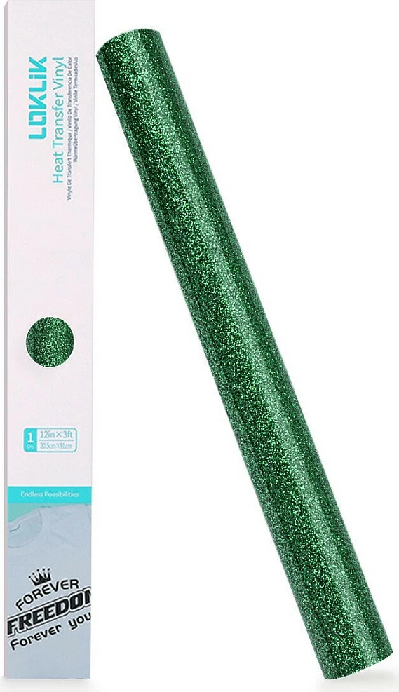 Folje vinili për plotter LOKLiK Glitzer, 30.5 x 90 cm, jeshile me shkëlqim