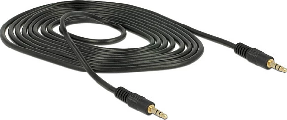 Kabllo audio DeLOCK 3.5mm jack, 2m, mashkull-në-mashkull, e zezë