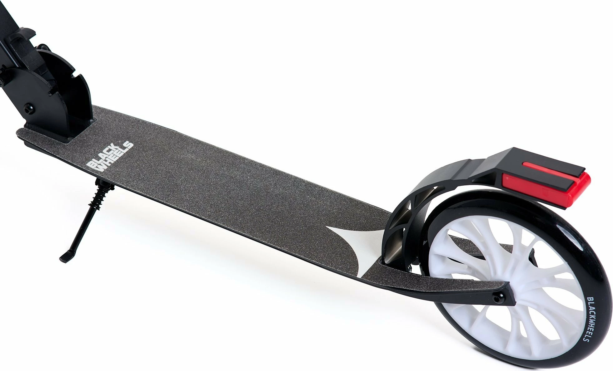 Trotinet Blackwheels Zoom, rrota 200 mm, i palosshëm, ABEC-7, timon i rregullueshëm 95-105 cm, deri 100 kg, i zi