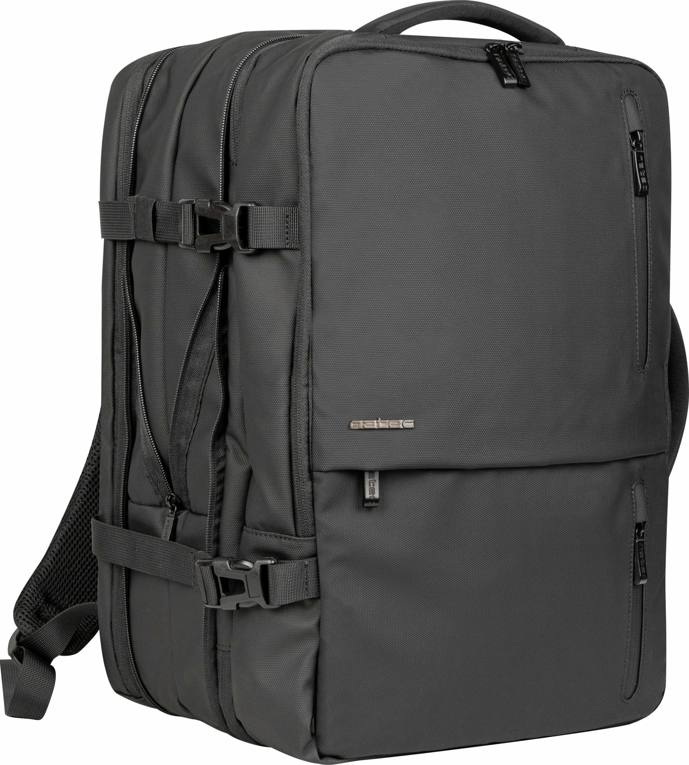 Çantë shpine për laptop Natec Camel Pro NTO-2116 17.3" me 3 ndarje, e zezë