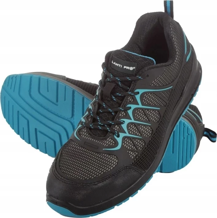 Këpucë sigurie LAHTI PRO L3042245 S1P SRC nr. 45, zi/blu