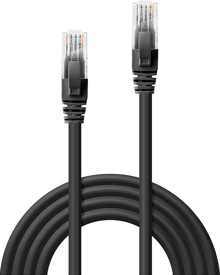 Kabllo rrjeti LINDY Cat6 U/UTP, 2 m, RJ-45, Gigabit, e zezë