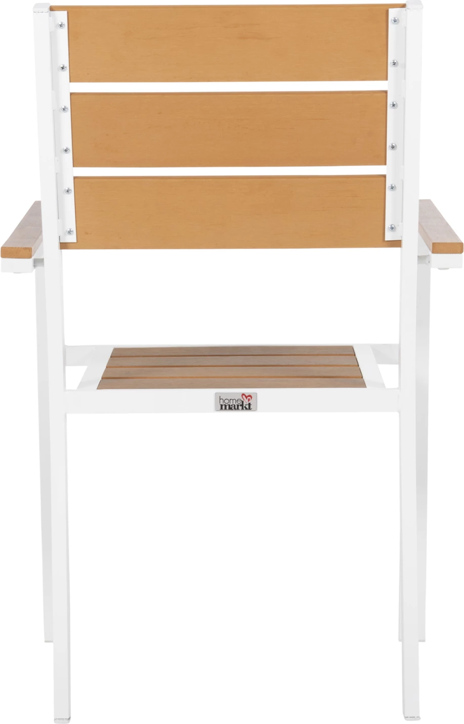 Karrige alumini SAGA, FH5981.01, e bardhë-polywood, natyrale, 55x55x86H cm