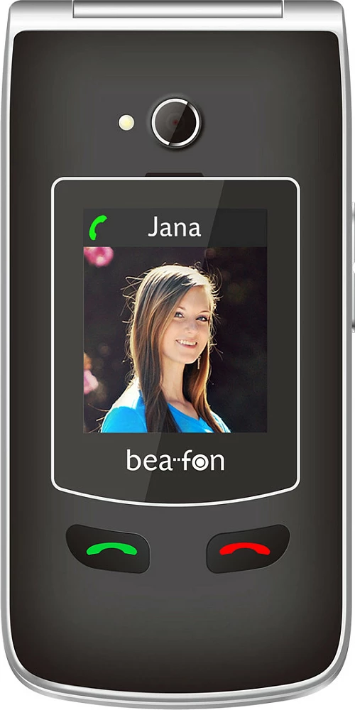 Celular Beafon SL645plus Flip, ekran 2.8 inç, Single SIM, 1550 mAh, zi/argjend