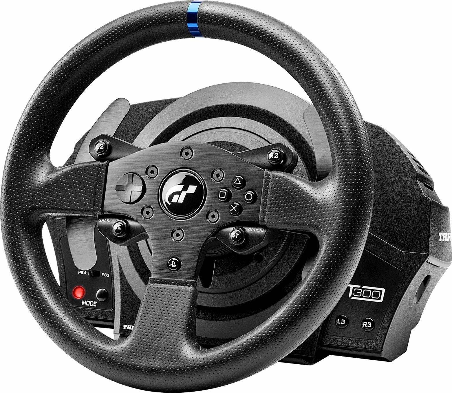 Timon simulimi Thrustmaster T300RS GT 4160681, set me pedale, 1080°, USB, PC/PS3/PS4/PS5, zi
