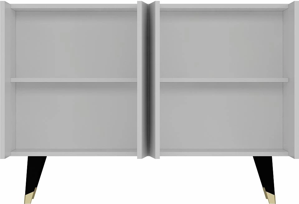 Konsol Skye Decor, e bardhë, e zezë, ari, 8164KM-32