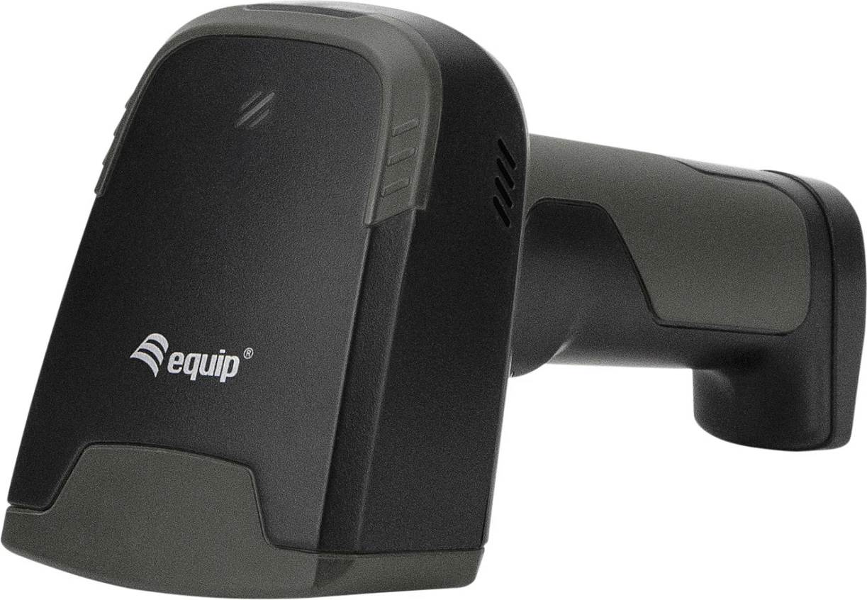 Skaner barkodi EQUIP 2D, wireless Bluetooth + 2.4GHz, IP54, me stendë, zi/hirtë