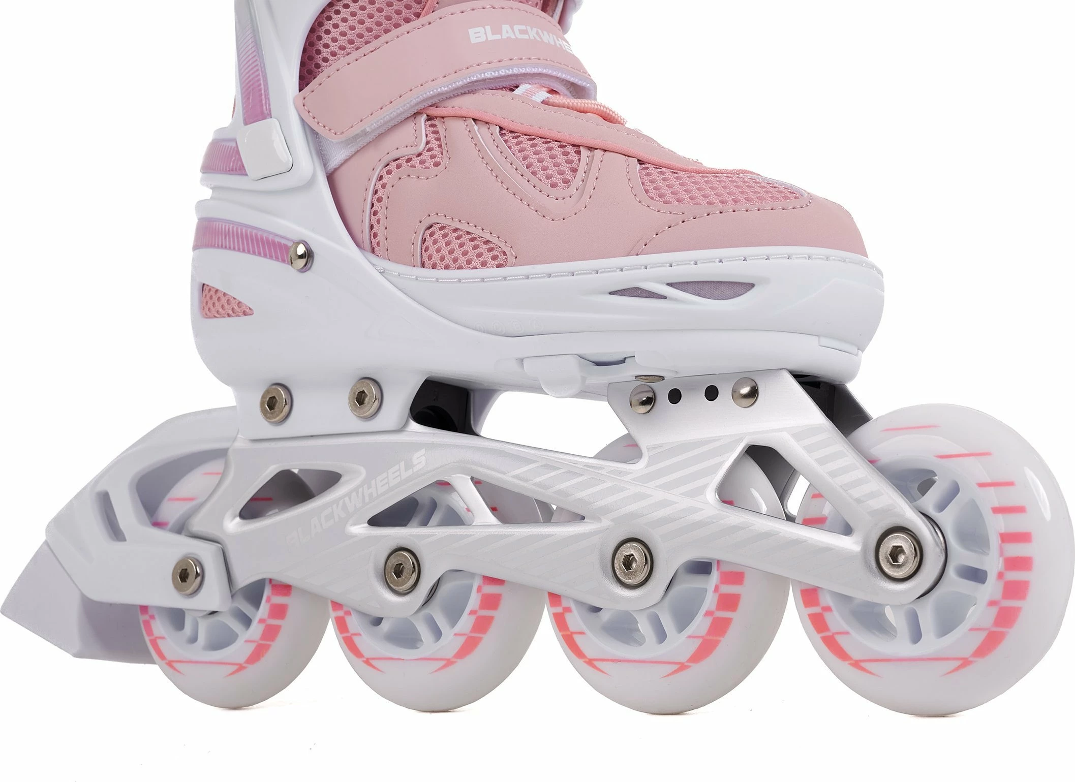 Patina inline Blackwheels Flex Pro 34-37, rregullueshme, ABEC 7, rrota 80 mm, me frena, rozë