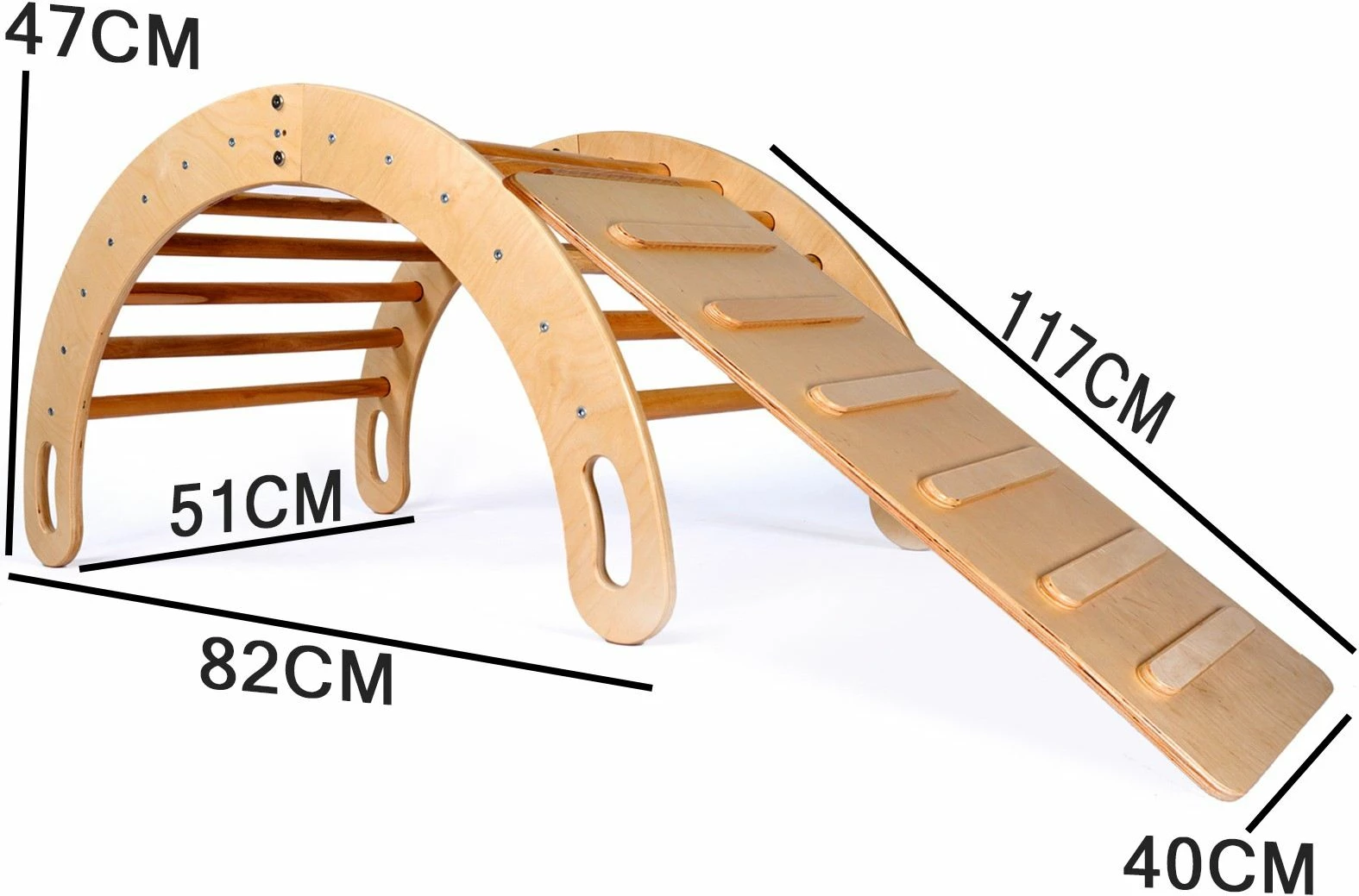 Set ngjitës Pikler, Skye Decor, ngjyrë lisi, BLTYZ-AKTV066