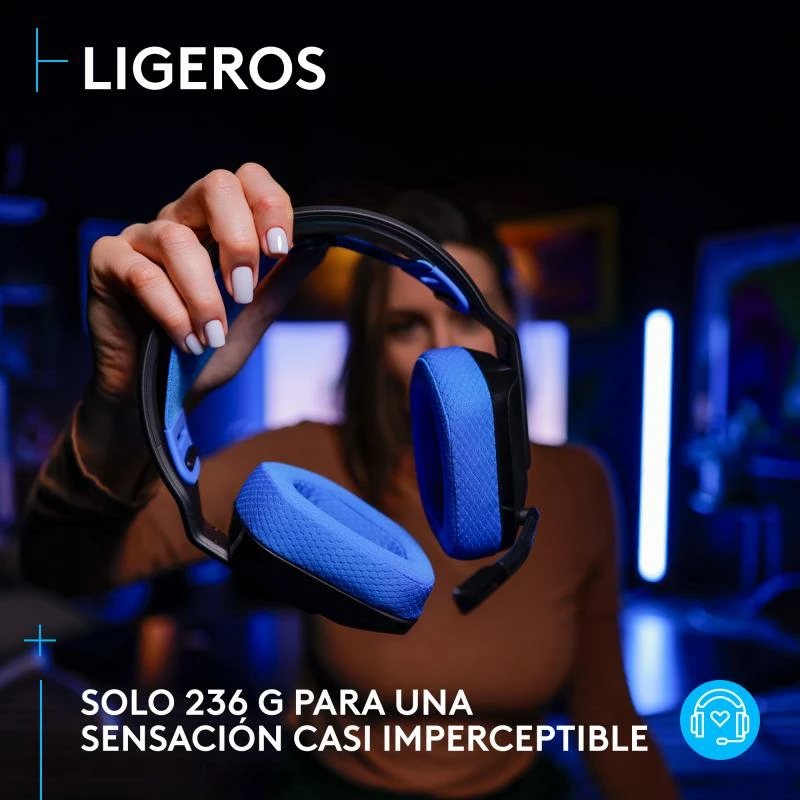 Kufje gaming me mikrofon Logitech G G535 wireless, rreze 10 m, e zezë