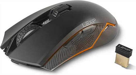 Maus gaming wireless LEXIP AR18, 4800 DPI, 6 butona, RGB, i zi