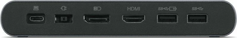 Stacion dokimi USB-C Lenovo Universal Business Dock 40B30090EU, 90W (65W PD), Dual 4K, 1x HDMI, 1x DisplayPort, 3x USB-A, 2x USB-C, Gri Storm, set me adaptor 90W + kabllo USB-C 1m