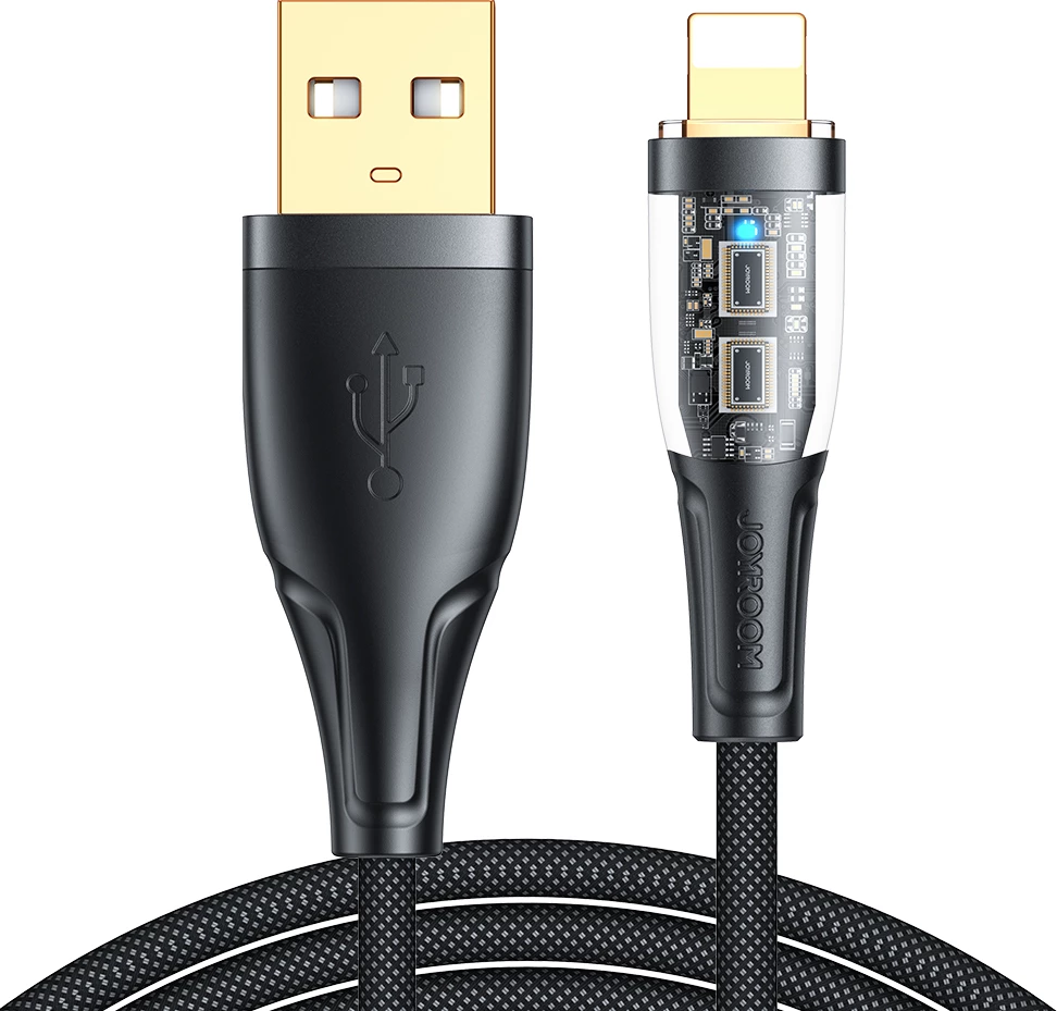 Kabllo Joyroom Star-Cloud Series A3 USB-A në Lightning, 1.2m, 2.4A, e zezë