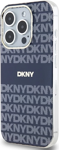 Mbështjellës DKNY IML Mono & Stripe MagSafe për iPhone 15 Pro Max, kaltër