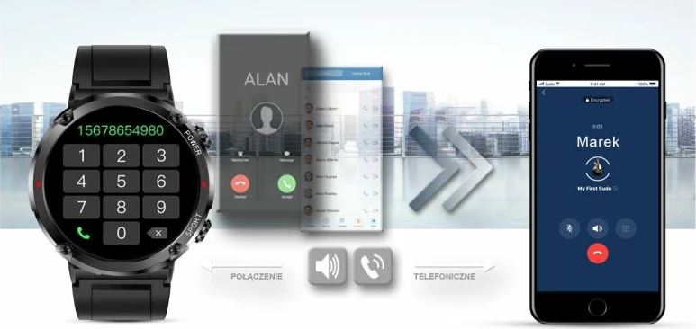 Smartwatch Gravity për të gjithë, e zezë