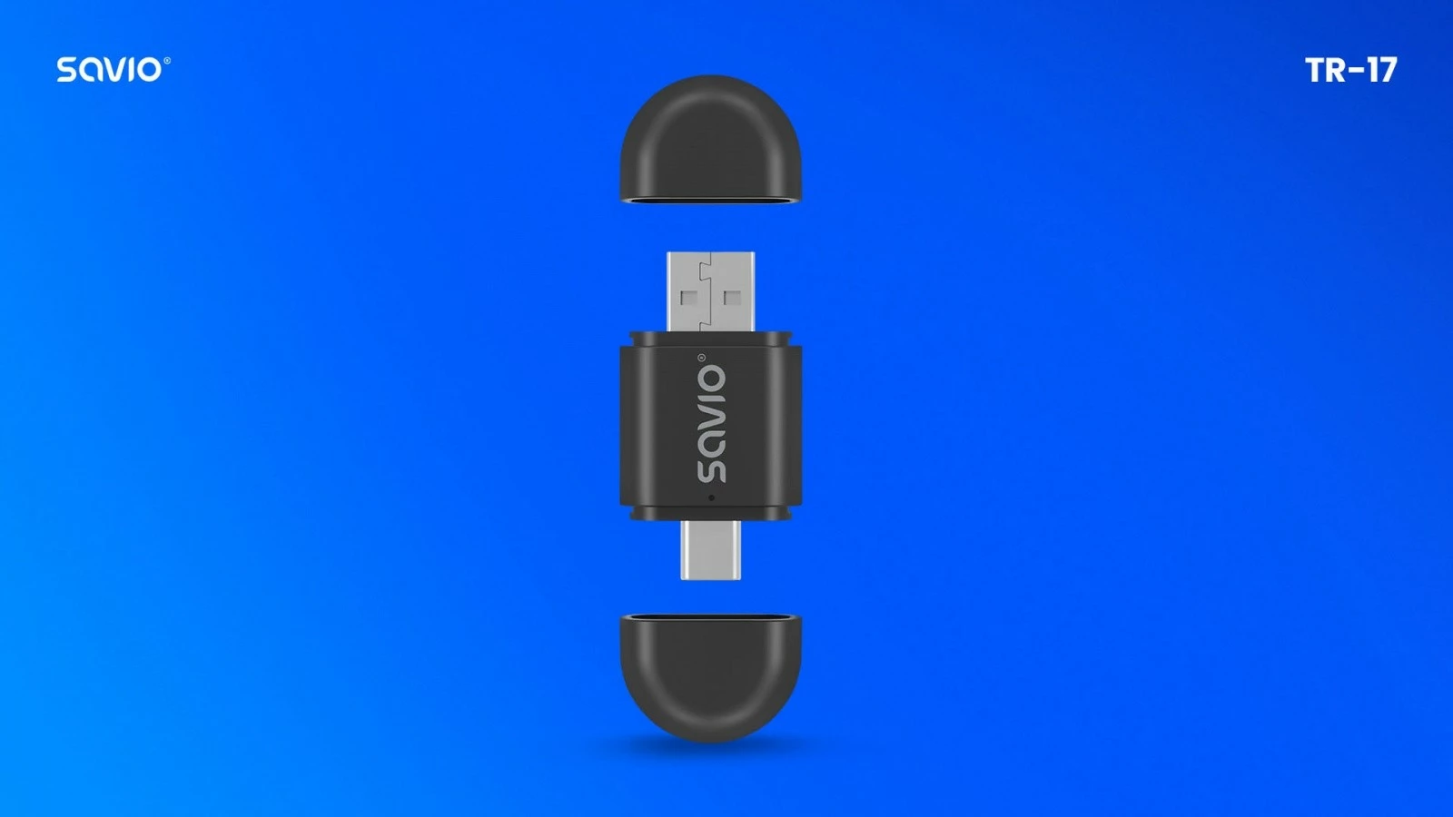 Adapter wireless për CarPlay & Android Auto Savio TR-17, i zi