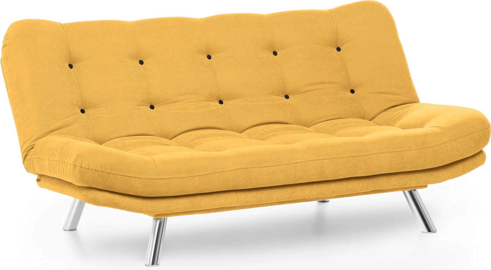 Divan-krevat 3 vende, Atelier del Sofa, Misa Sofabed, ngjyrë mustard