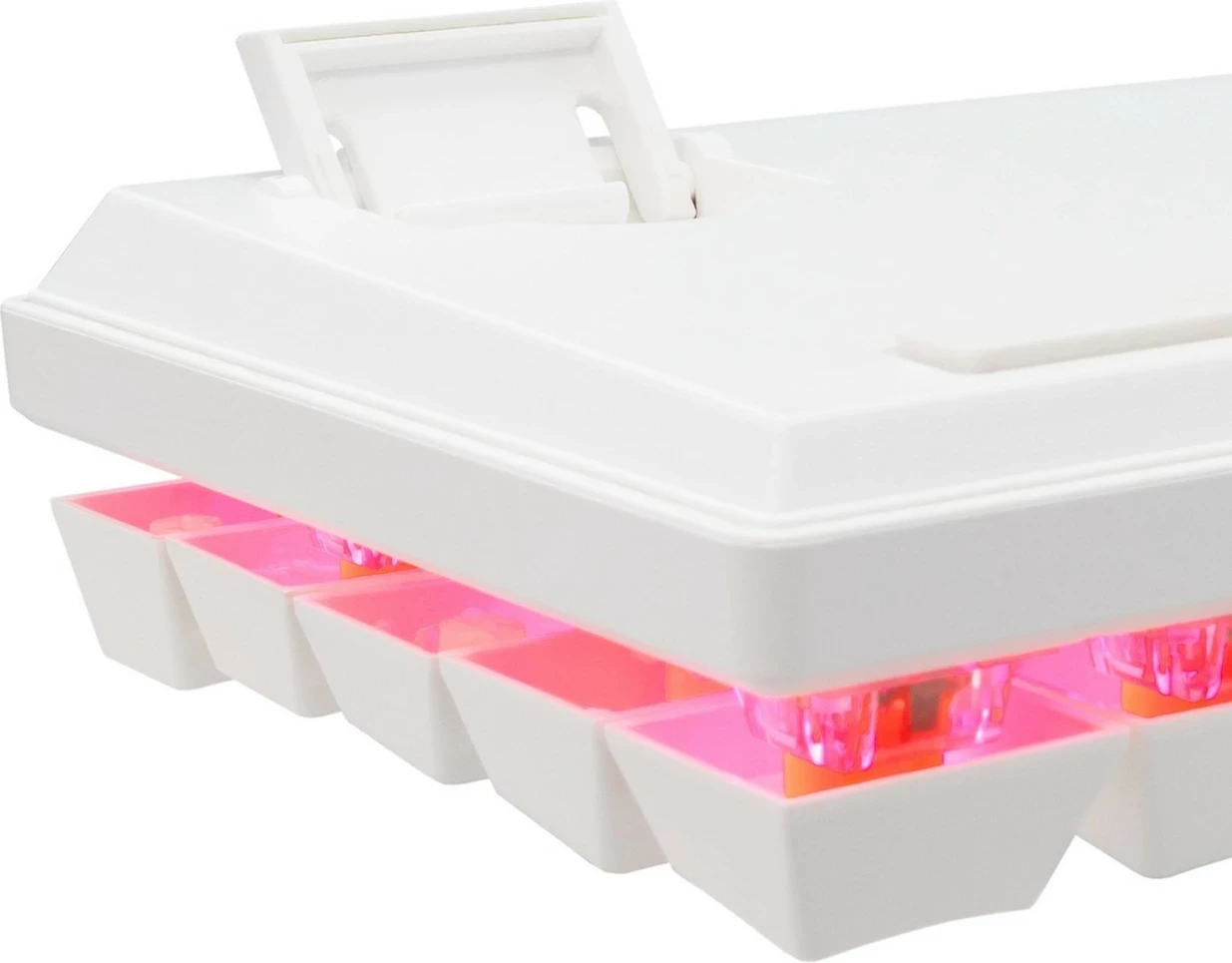 Tastierë mekanike Baracuda Dolphin BGK-03211, 60%, red switch, RGB, e bardhë