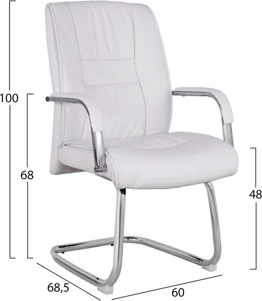 Karrige për zyre konferencash FH1107.02, e bardhë