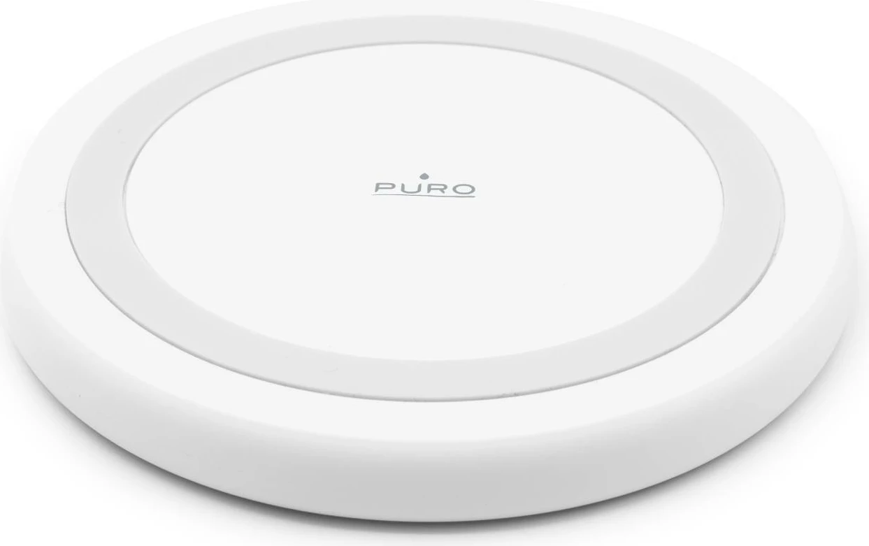 Karikues wireless Puro Elektrik, 15W, Qi, i bardhë