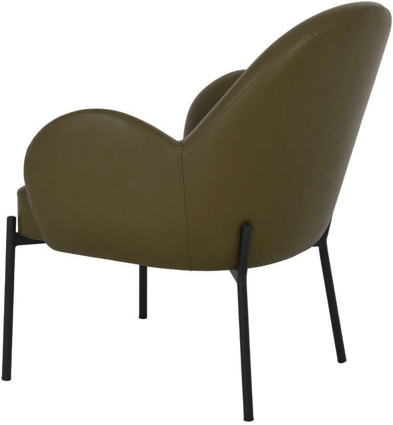 Karrige e ulët Scotch, ngjyrë ulliri, 70x70x81 cm