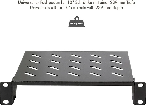 Raft cantilever 10" LogiLink, 1U, 200 mm, i zi