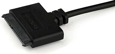 Kabllo adapter SATA n'USB StarTech USB3S2SAT3CB, USB 3.0, SATA III 6Gbps, 0.5 m, e zezë