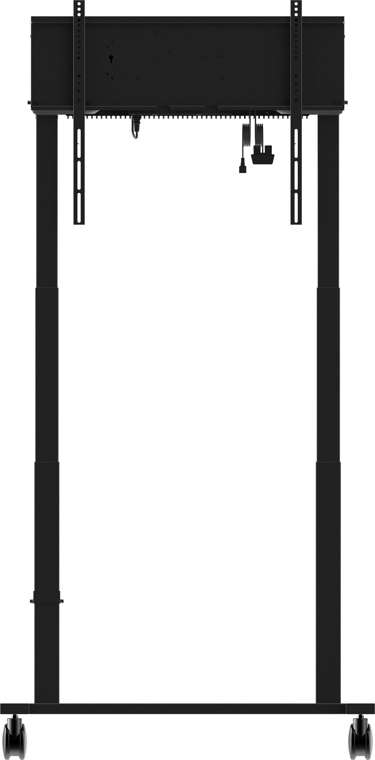 Stativ dyshemeje me rrota iiyama Rollwagen, VESA 800x600, rregullim elektrik lartësie 850-1800mm, 55"-105", 120kg, i zi