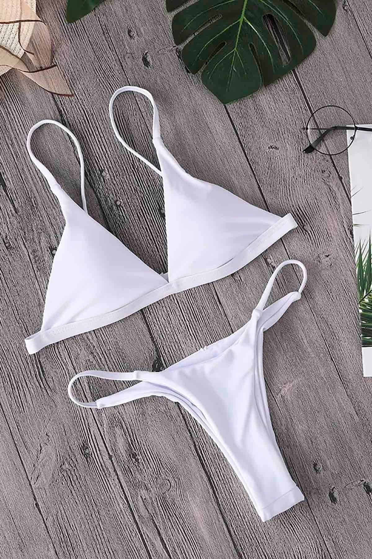 Bikini top i bardhë Jumeon, MS41408