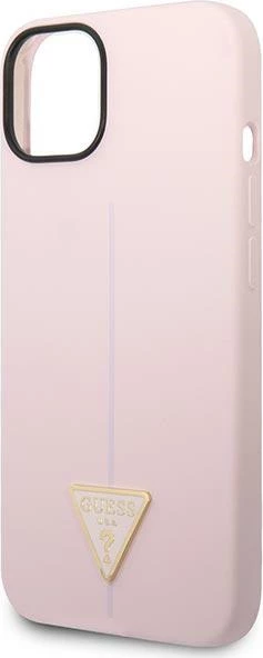 Mbështjellës Guess Silicone Triangle për iPhone 14 Plus 6.7", vjollcë