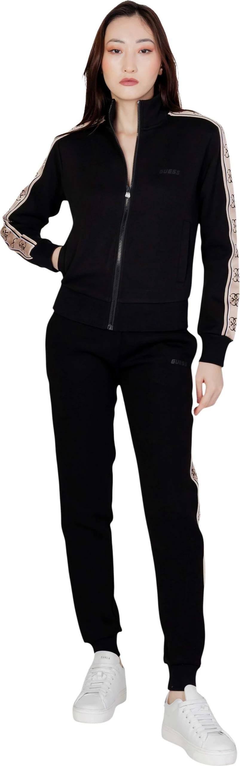 Duks për femra Guess Active Britney Full Zipper, i zi [Madhësia: S]