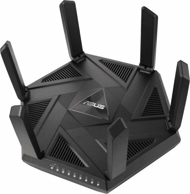 Router ASUS RT-AXE7800 Wi-Fi 6E tri-band, 6 antena, port 2.5G, 1x USB, i zi