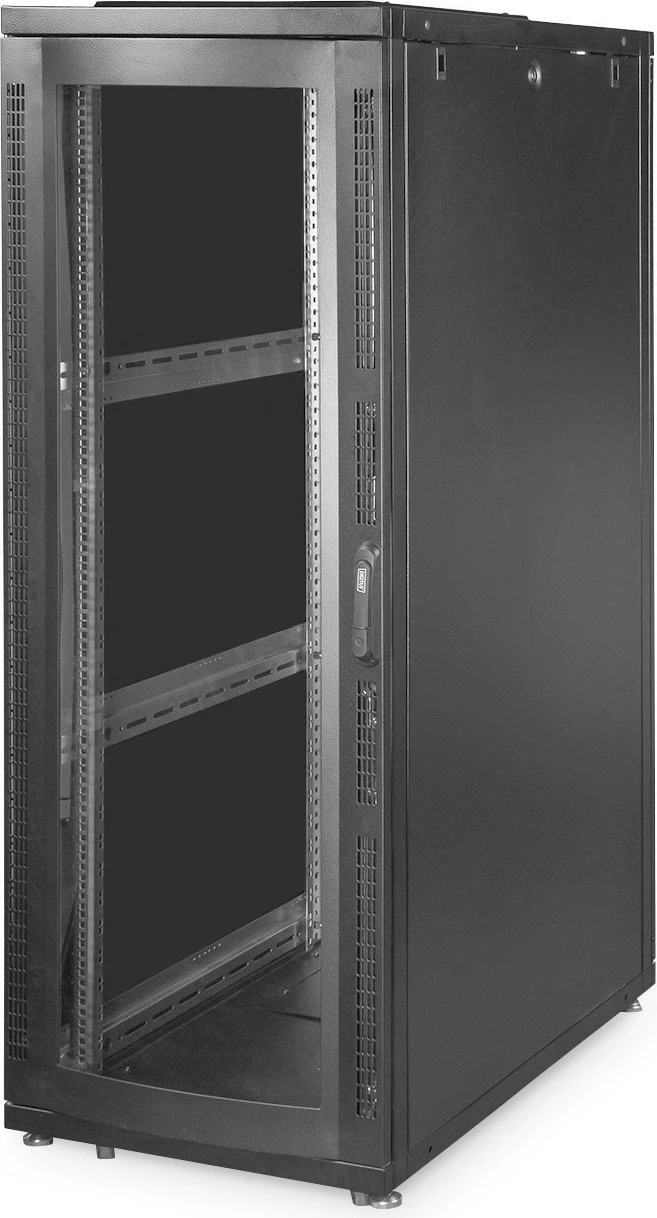 Kasë serveri Digitus 36HE 600x1000mm, xham Plexiglas, e zezë