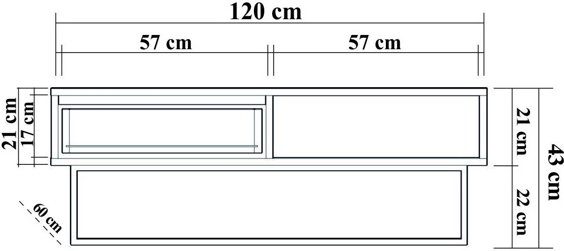 Set mobiljesh për dhomë dite, ngjyrë arrë dhe e zezë, Laxus Takım 3