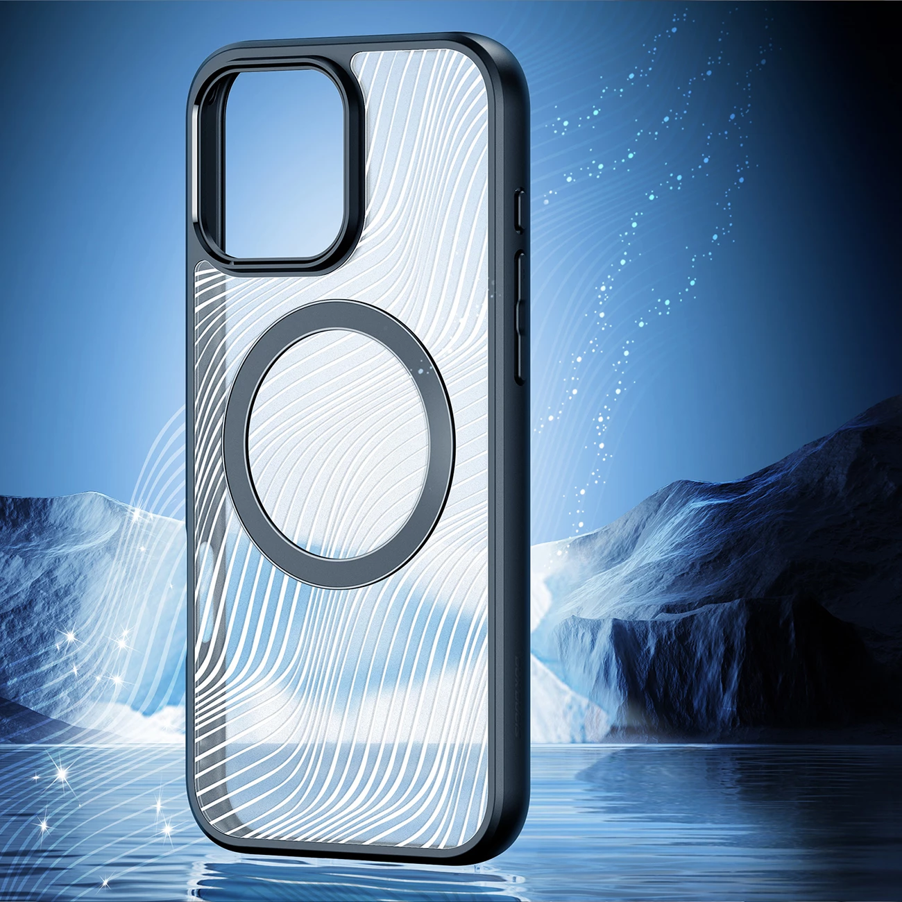 Mbështjellës Dux Ducis Aimo Mag për iPhone 16 Pro, MagSafe, i zi