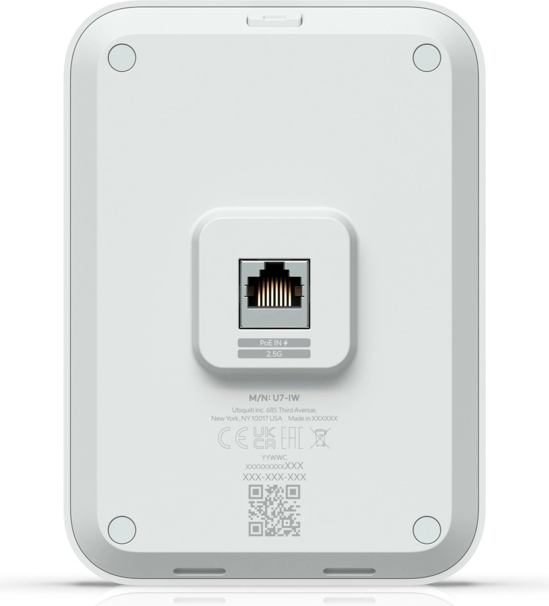 Access point Ubiquiti U7 In-Wall, 2.4 GHz, 5 GHz, 4300 Mbit/s, i bardhë