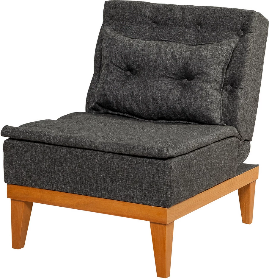 Karrige berjer Wing, ngjyrë antracit, Atelier del Sofa, Fuoco