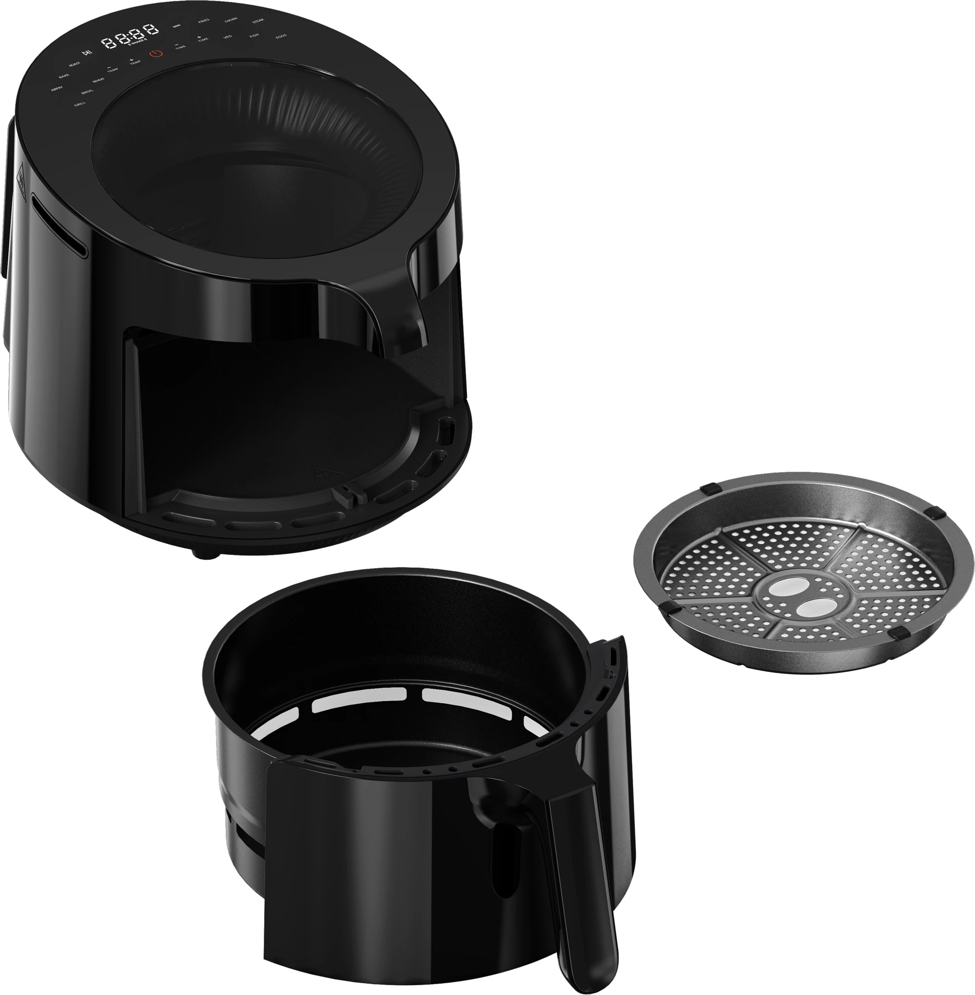 Fritezë me ajër Elit NutriFry AF5500 5L 1500W Topview, e zezë