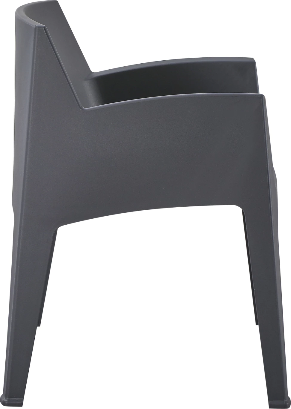 Karrige me mbështetëse krahësh prej polipropileni, ngjyrë gri, SLEEK FH6370.10, 57x56x82.5cm 7